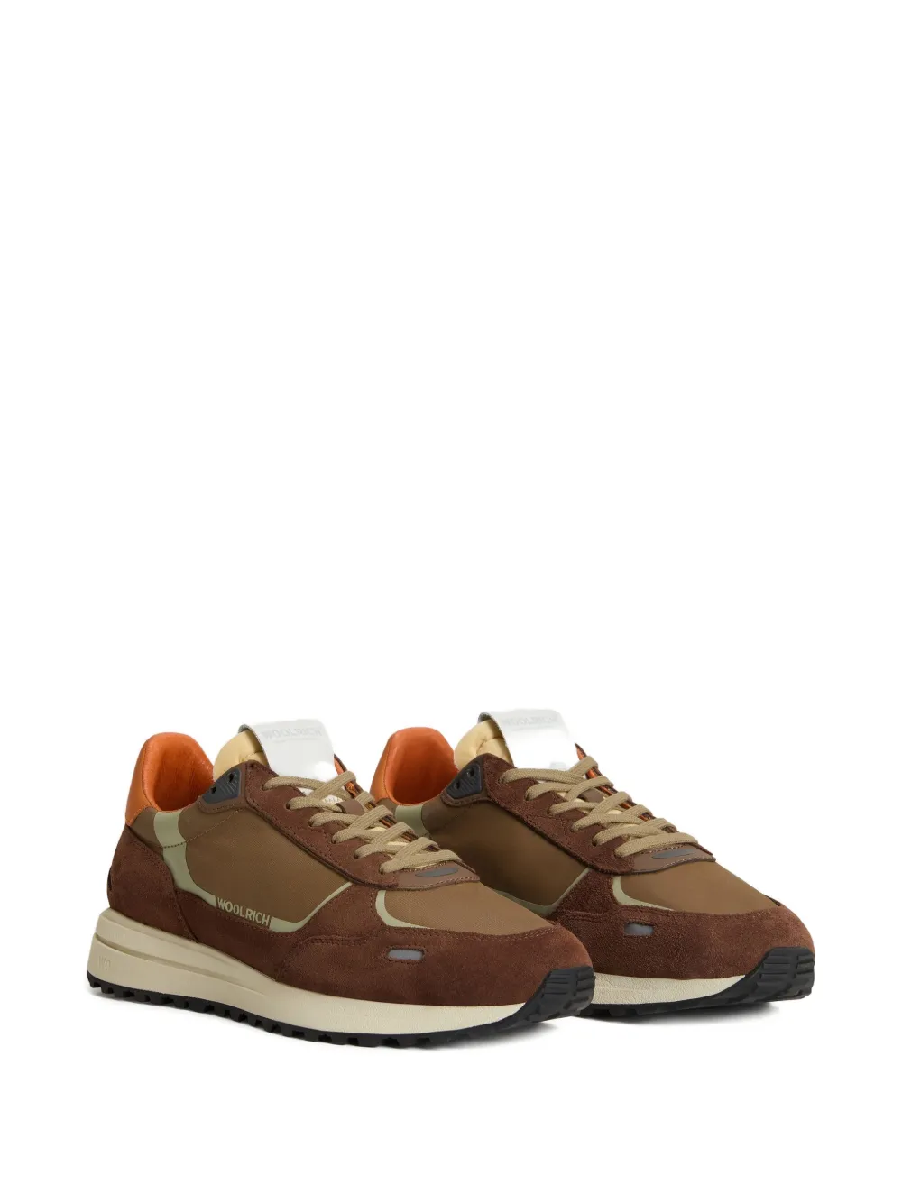Woolrich panelled trainers Brown