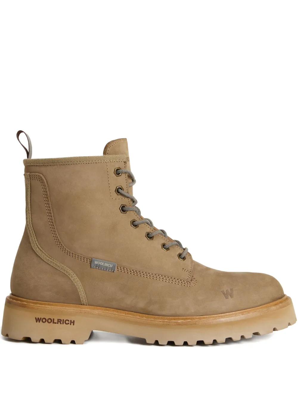 Woolrich lace-up zip boots Neutrals