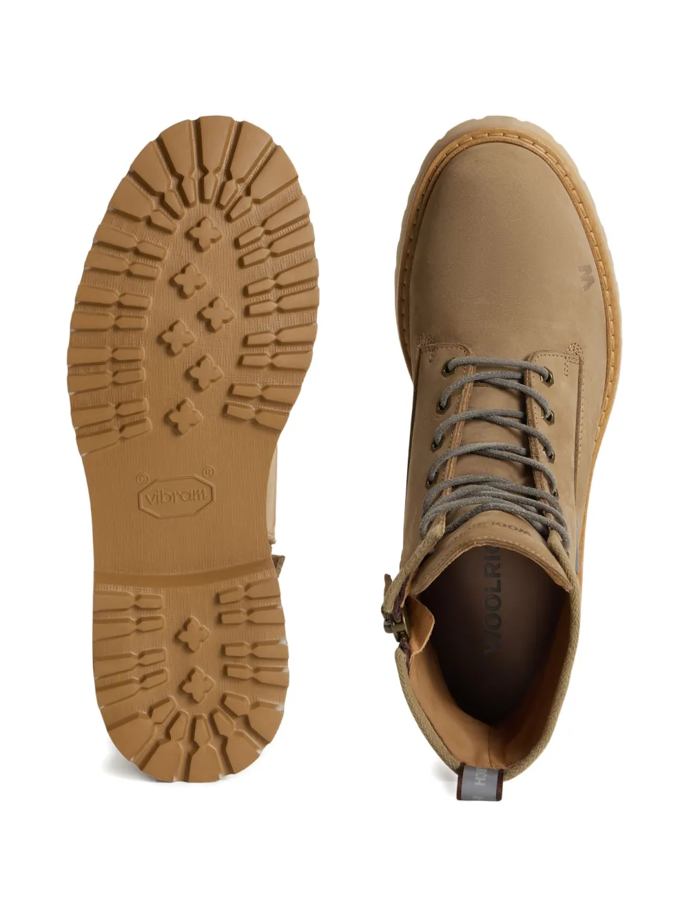 Woolrich lace-up zip boots Neutrals