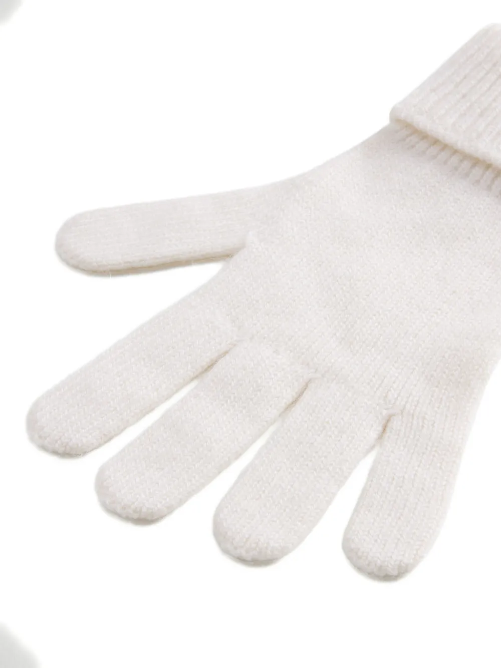 Woolrich Ribbed-cuff Cashmere Gloves In White