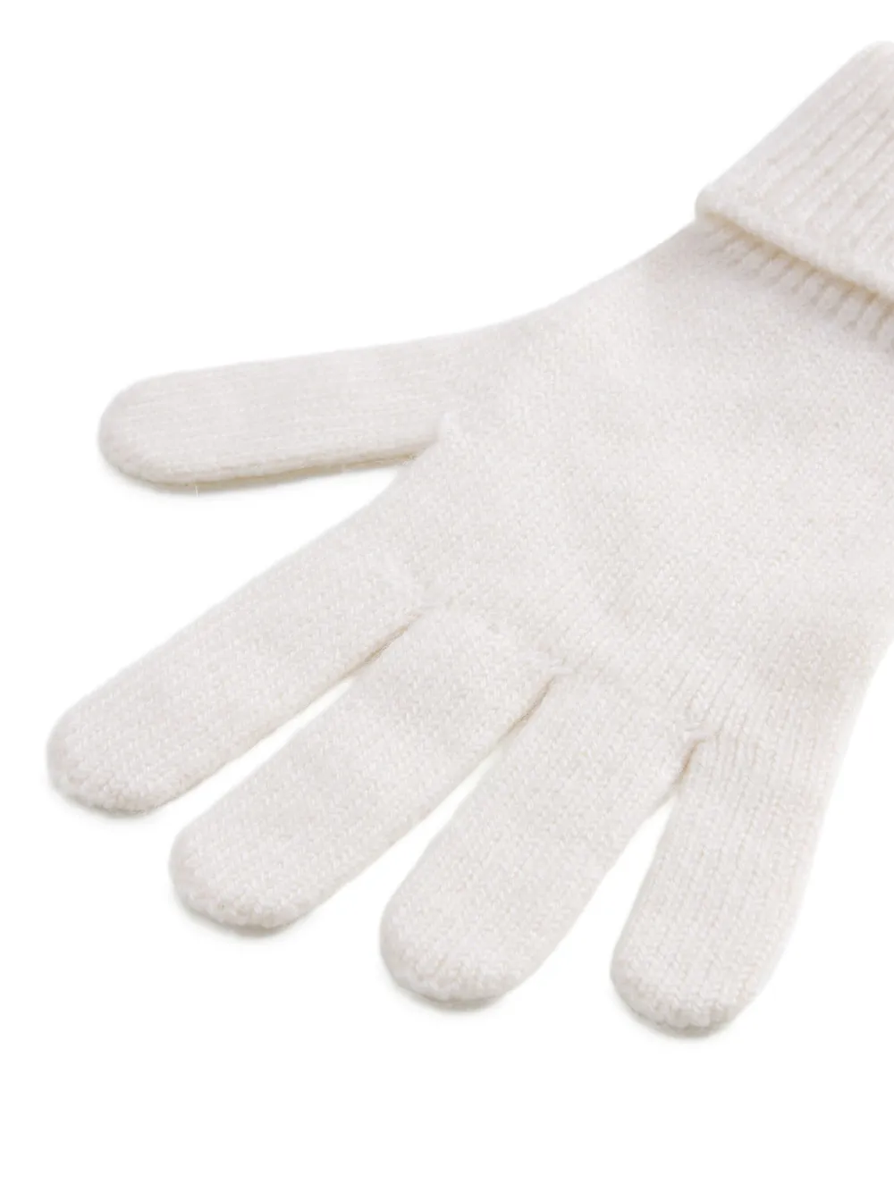 Woolrich Kasjmier handschoenen met geribbelde cuffs Wit