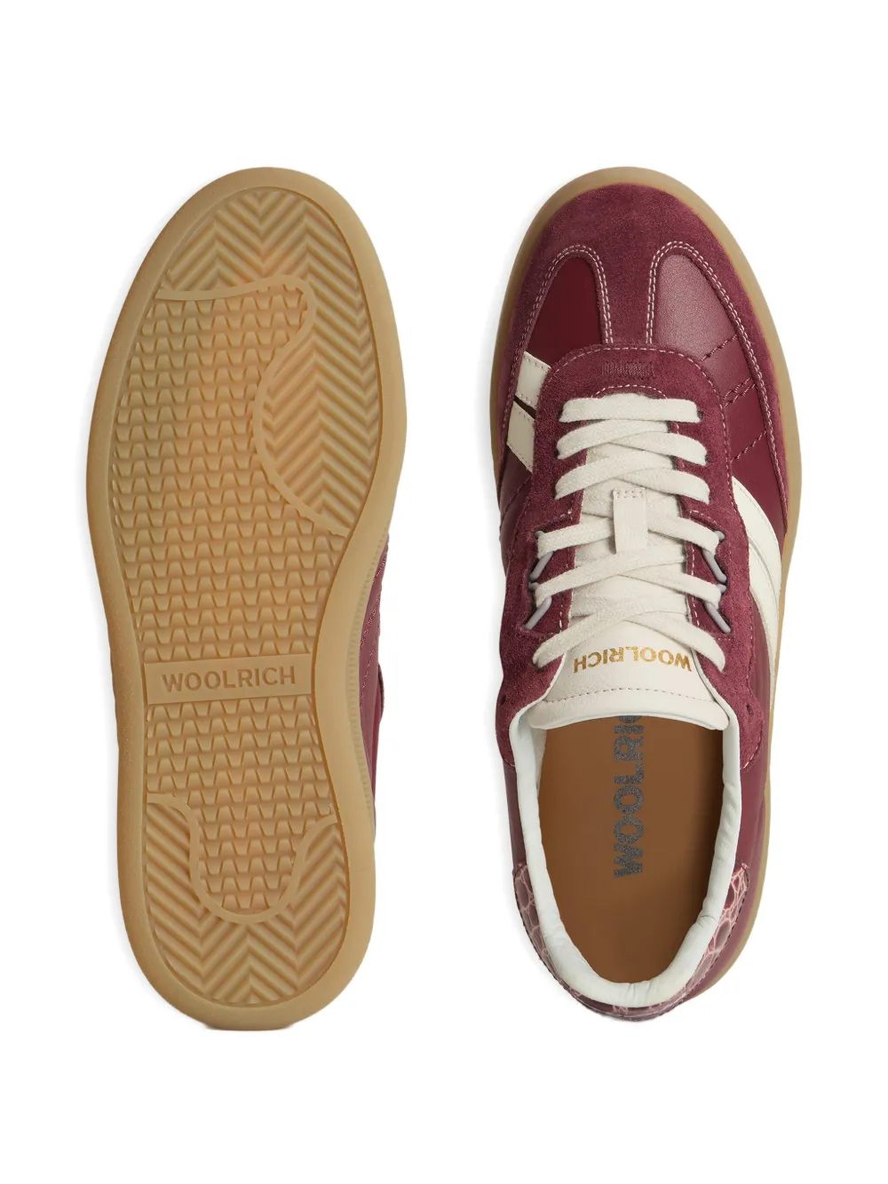 Woolrich leather sneakers Red
