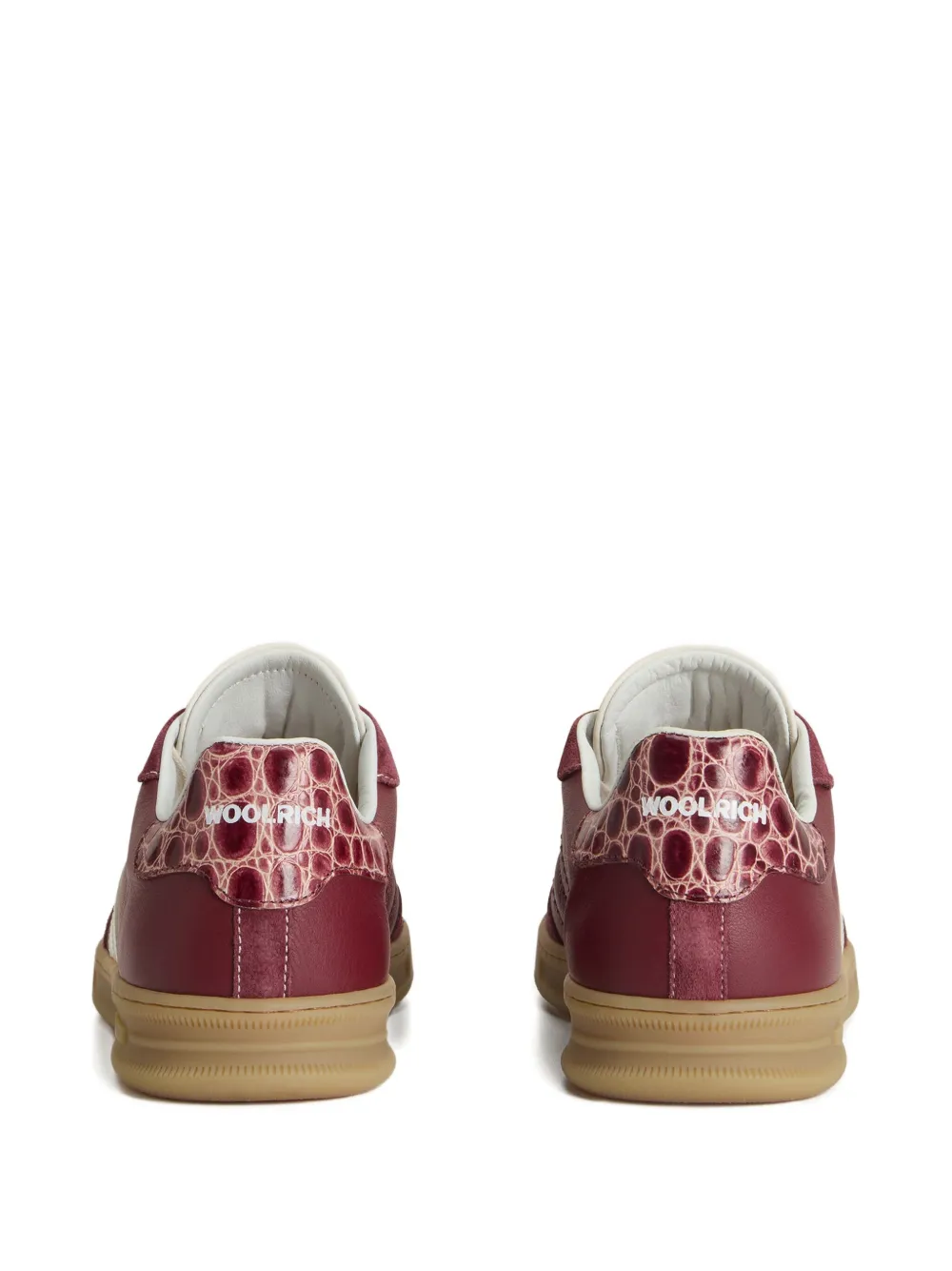 Woolrich leather sneakers Red