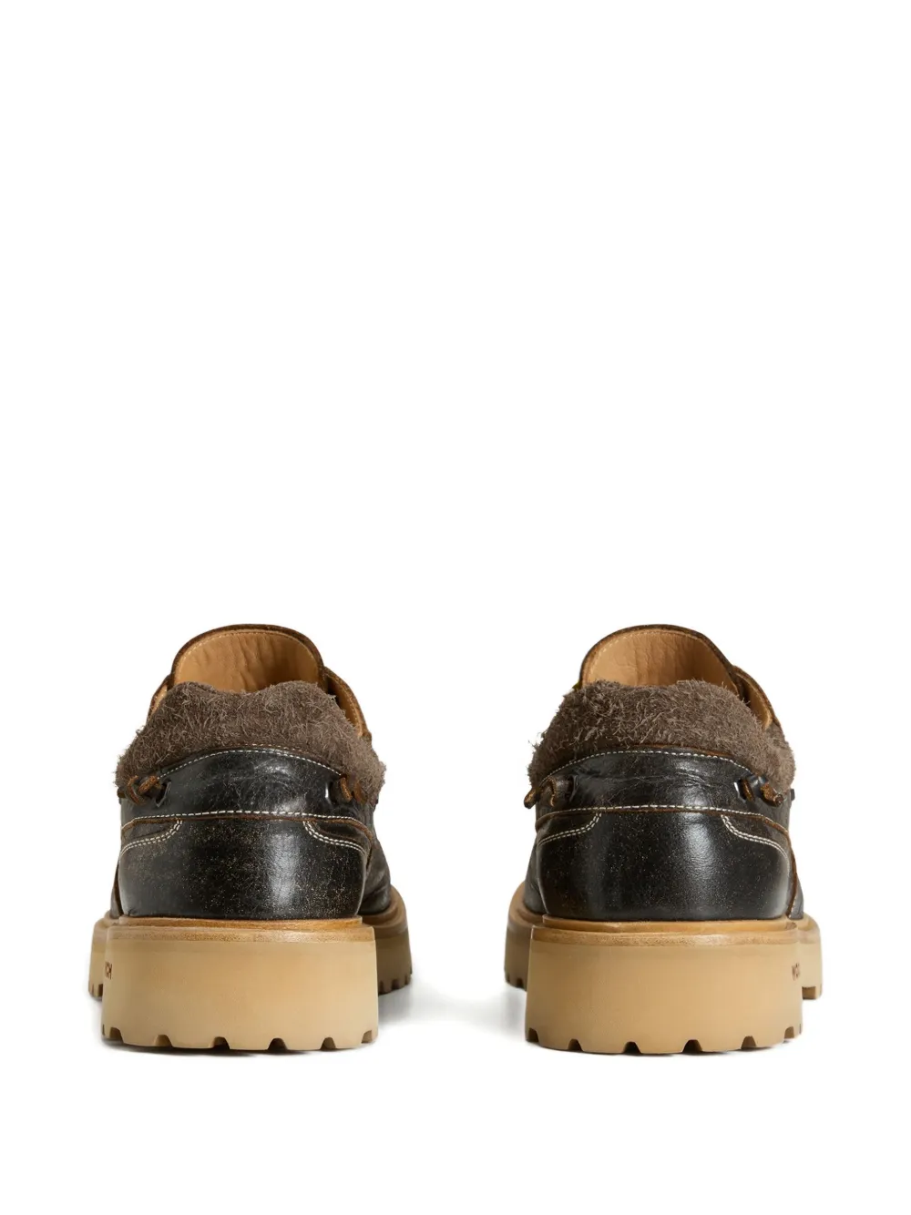Woolrich Leren bootschoenen met veters Bruin