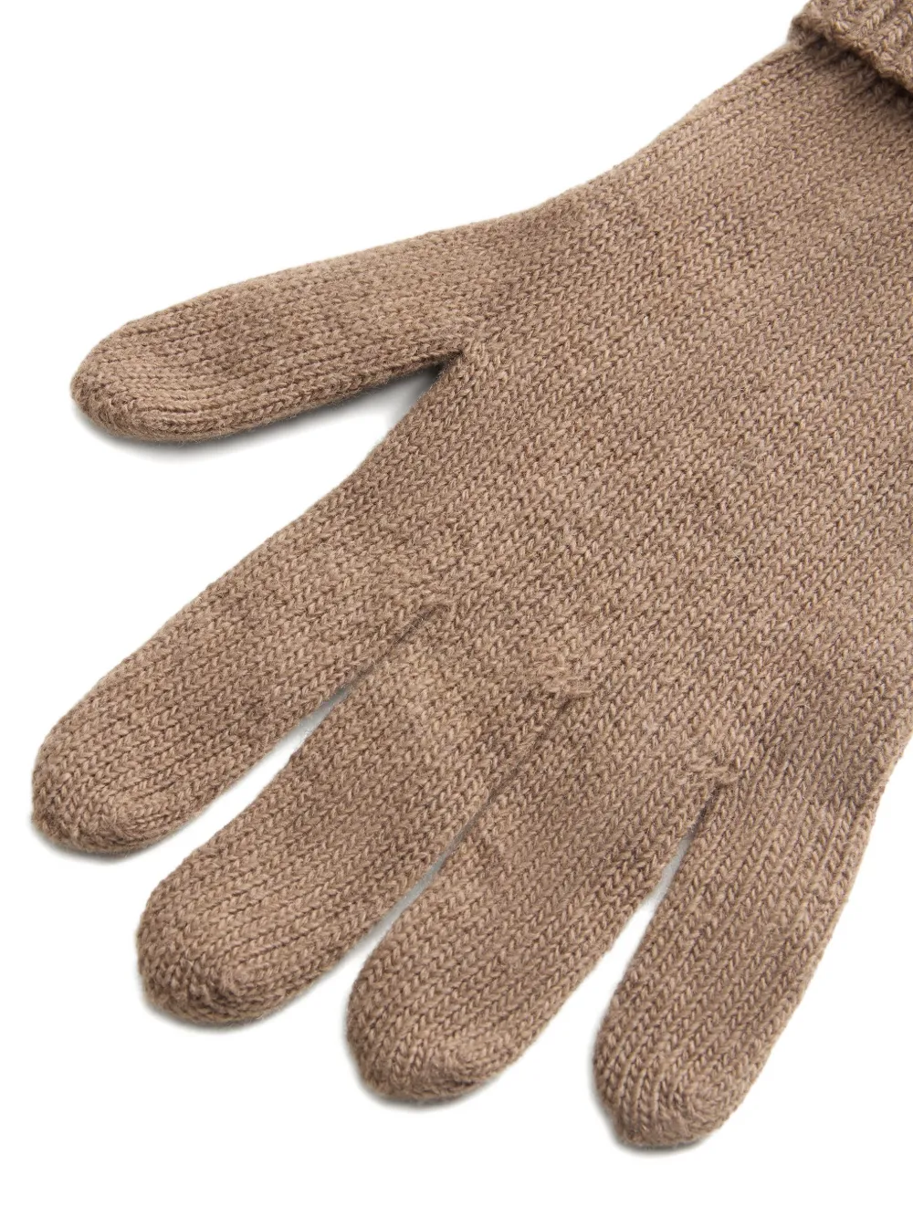 Woolrich Gebreide handschoenen met geribbelde cuffs - Bruin