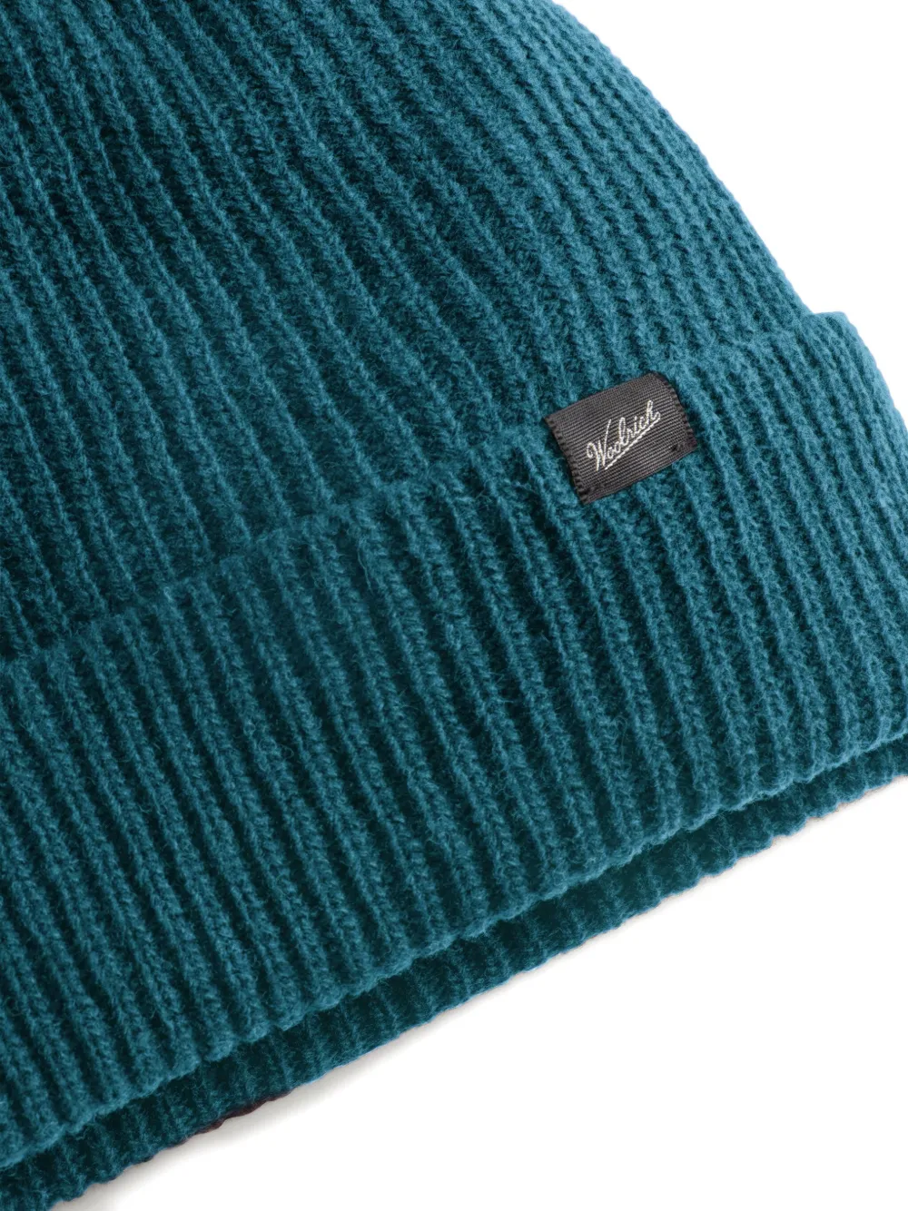 Woolrich Ribgebreide muts - Groen