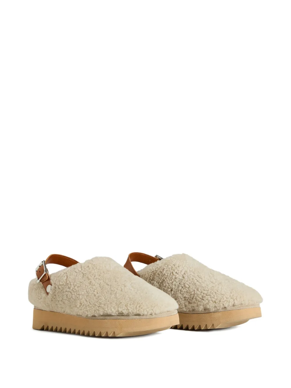 Woolrich buckle-strap sheepskin mules | Flat Mules | Image 2