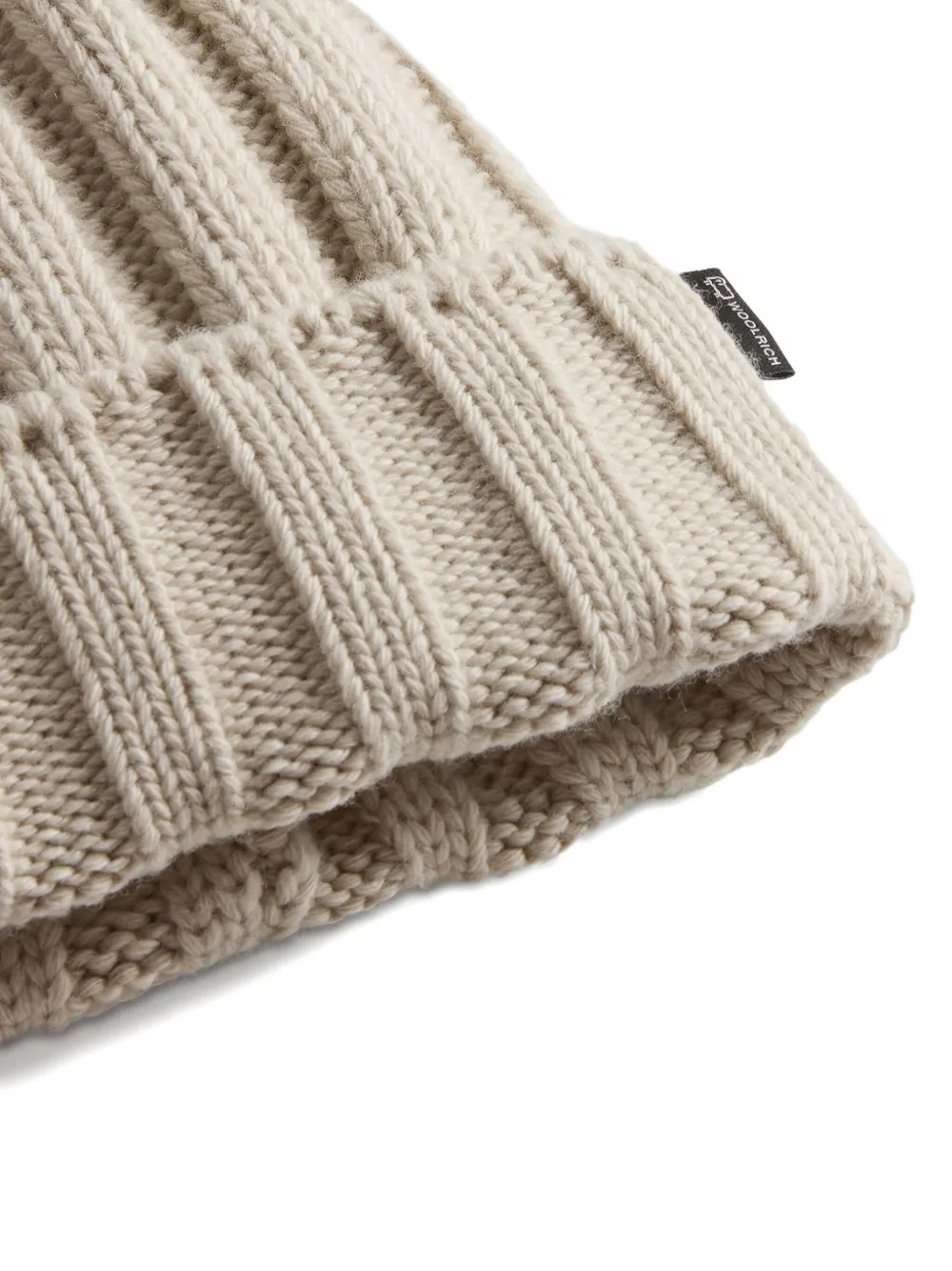 Woolrich Kids Kasjmier muts met pompon Beige