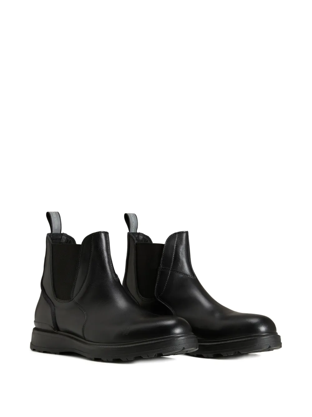 Woolrich botas de piel con panel elástico y tacón de 50mm | Botas chelsea | Image 2