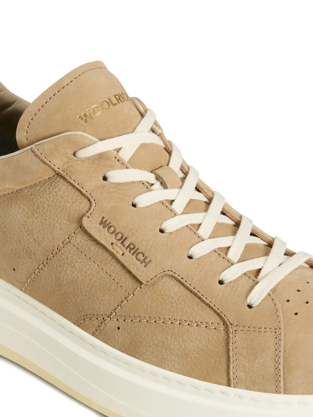 Woolrich leather platform sneakers Neutrals