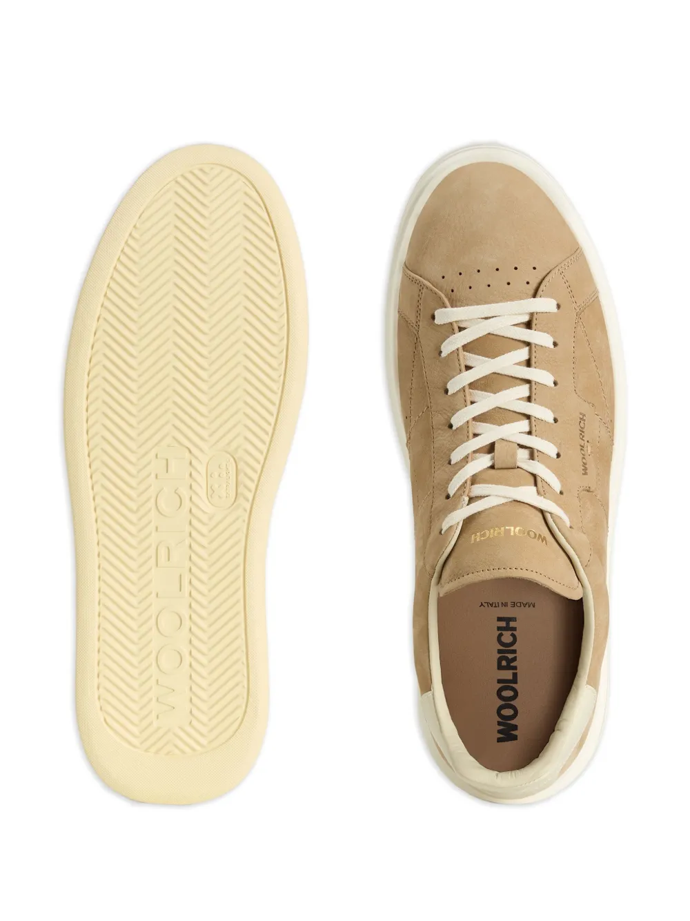 Woolrich leather platform sneakers Neutrals