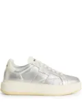 Woolrich metallic-leather platform sneakers - Silver
