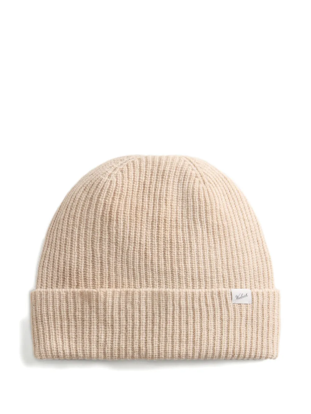 Woolrich ribbed-knit wool beanie Beige