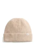 Woolrich ribbed-knit wool beanie - Neutrals