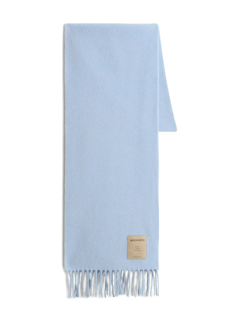 Woolrich bufanda con flecos | azul | Image 1