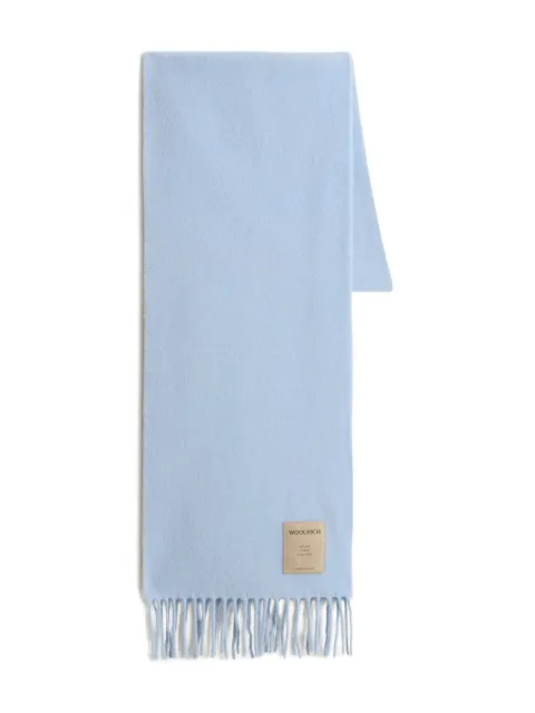 Woolrich fringed wool scarf