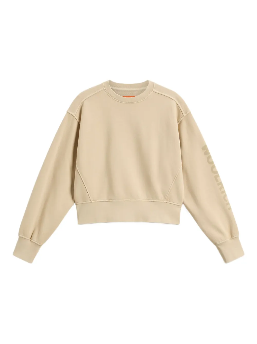 Woolrich Kids logo crewneck top - Toni neutri