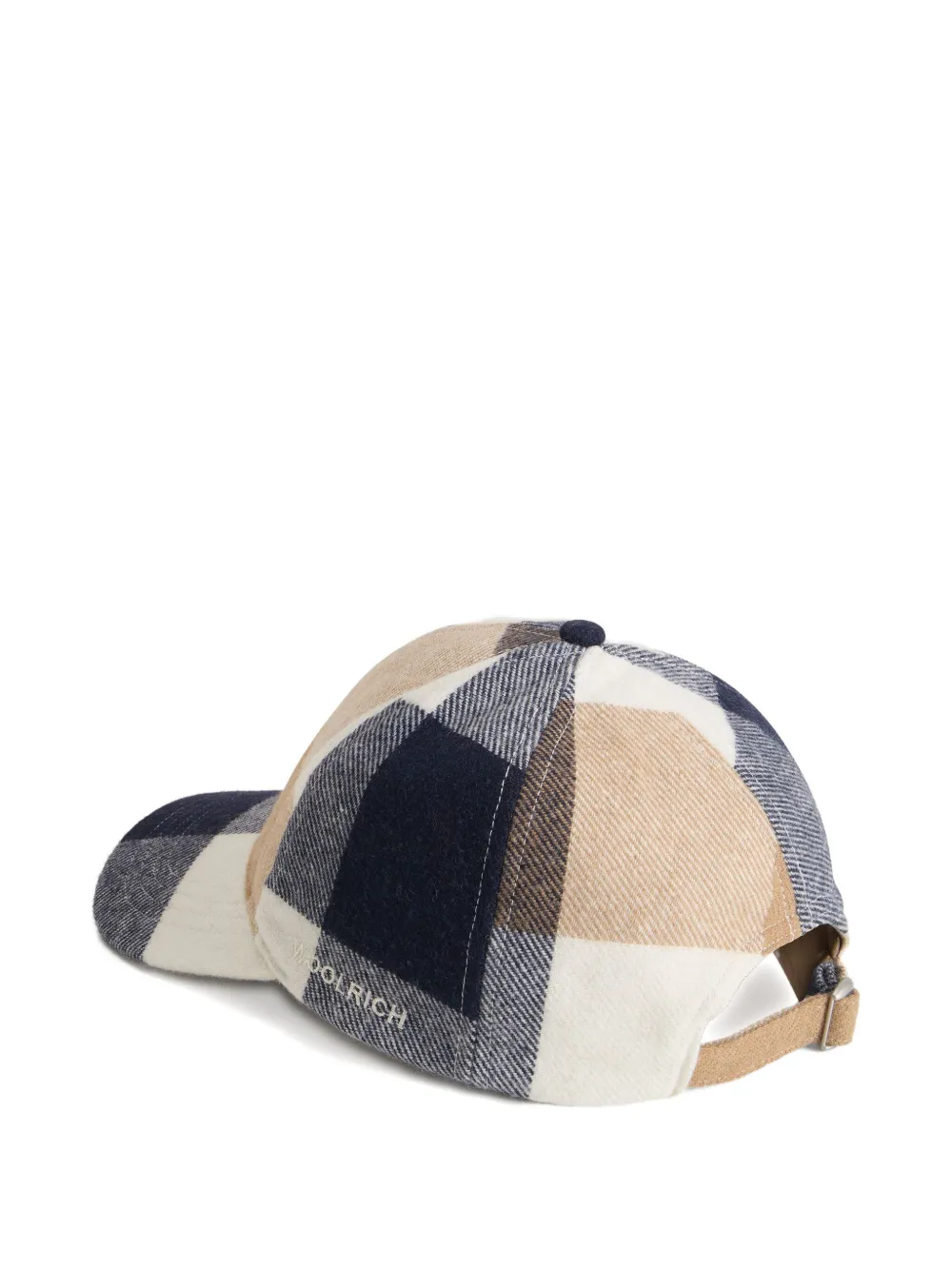 Woolrich Geruite honkbalpet - Beige