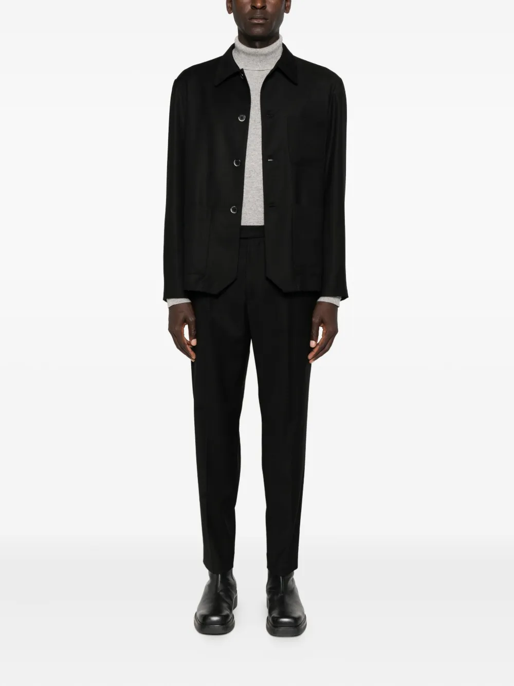 Barena pleated button trousers - Zwart
