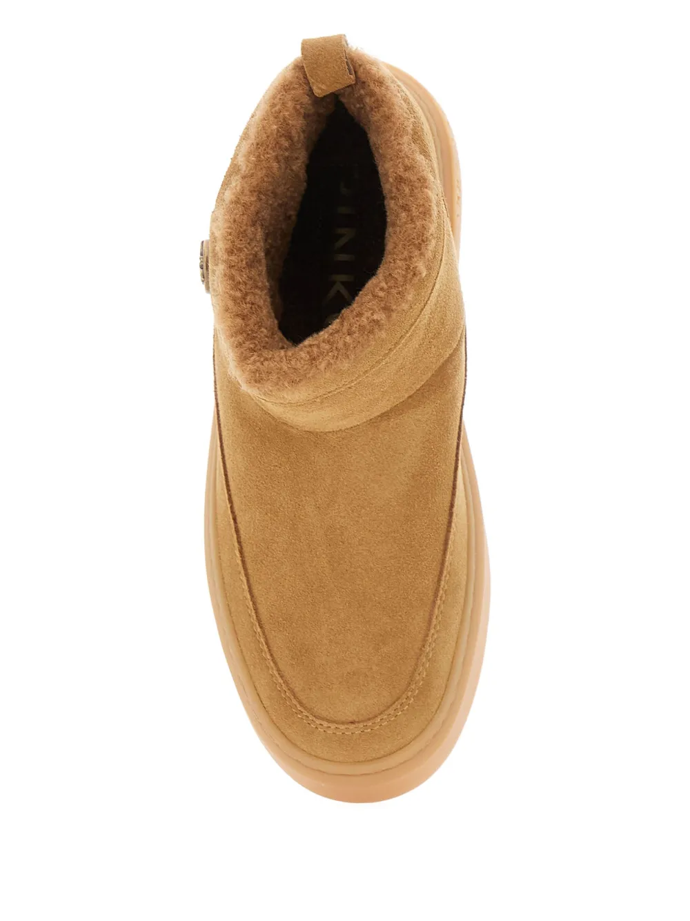 PINKO suede platform boots Neutrals
