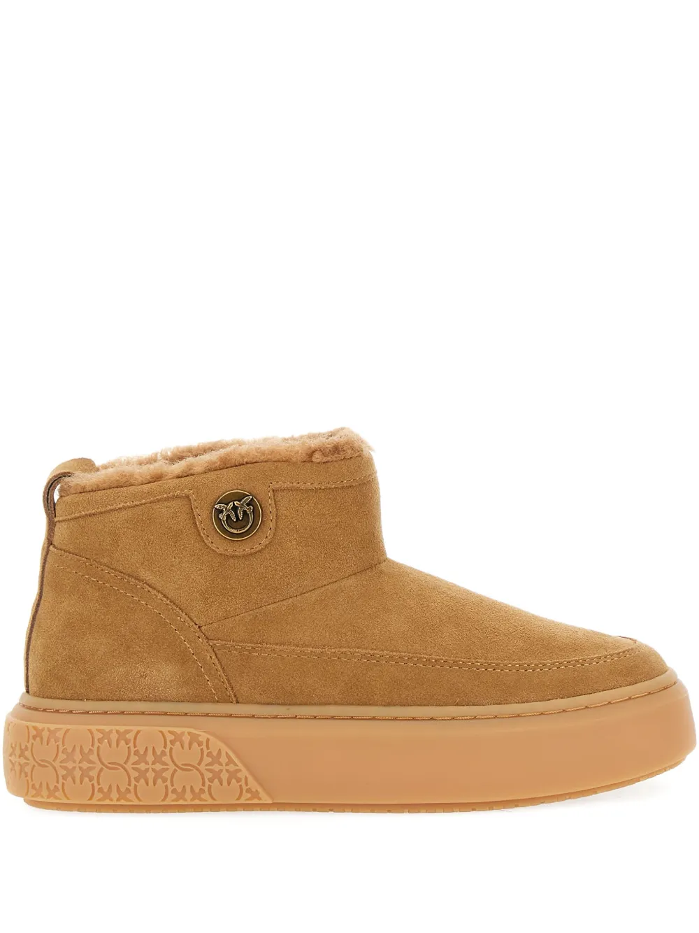 PINKO suede platform boots Neutrals
