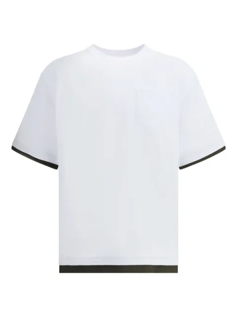 sacai pocket-trimmed jersey T-shirt
