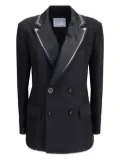 sacai double-breasted jacket - Black