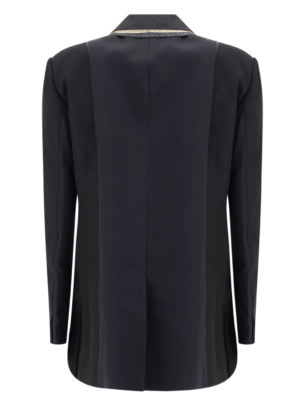 sacai Jack met dubbele rij knopen Zwart