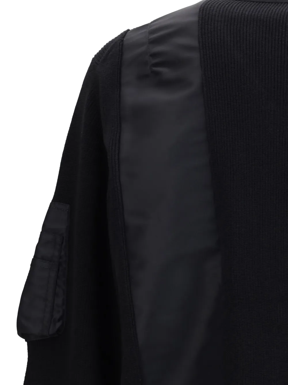 sacai Bomberjack met rits 001 BLACK