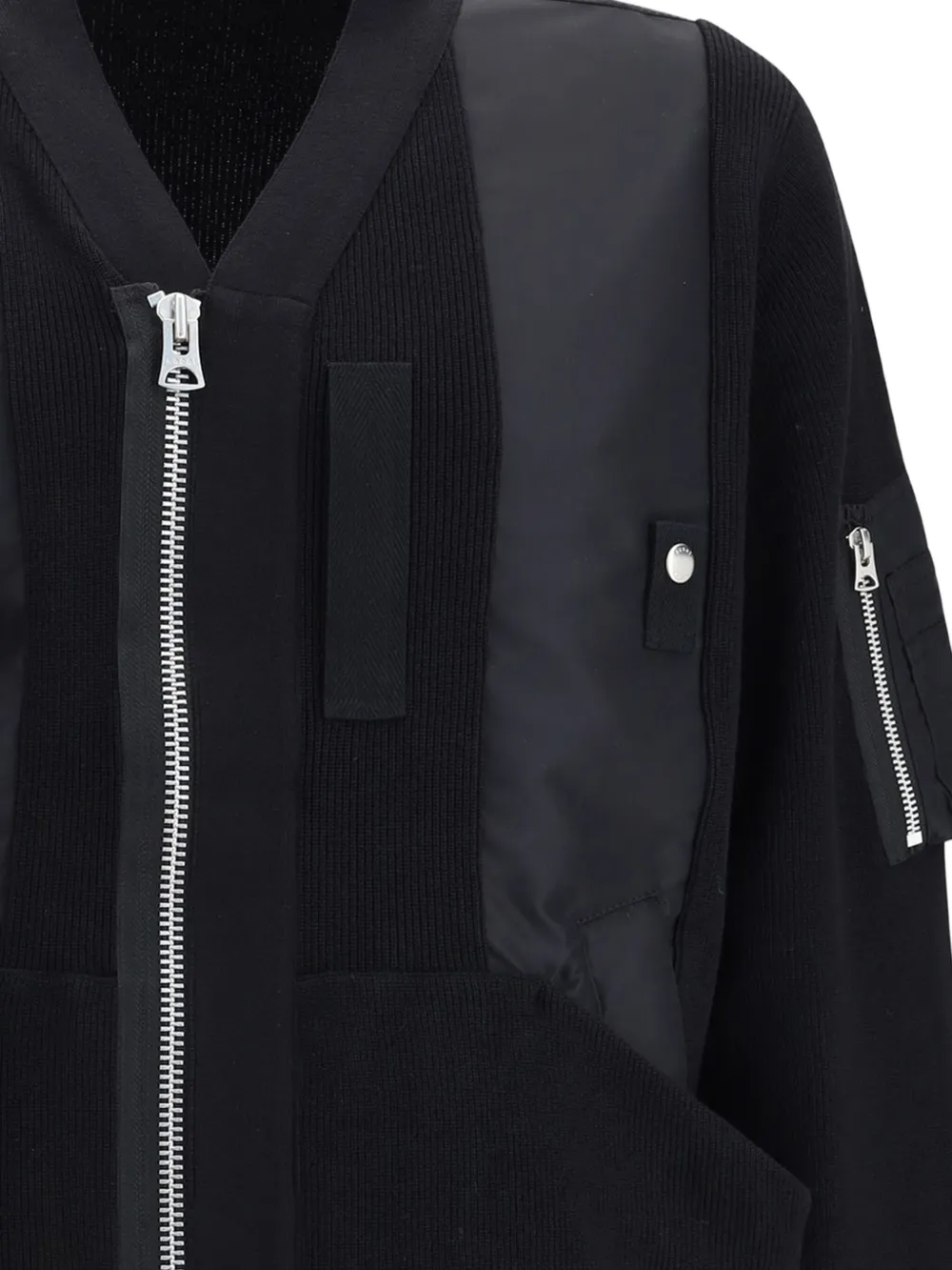 sacai Bomberjack met rits 001 BLACK