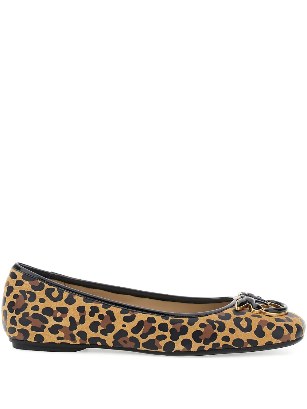 PINKO leopard-print ballerina flats Brown
