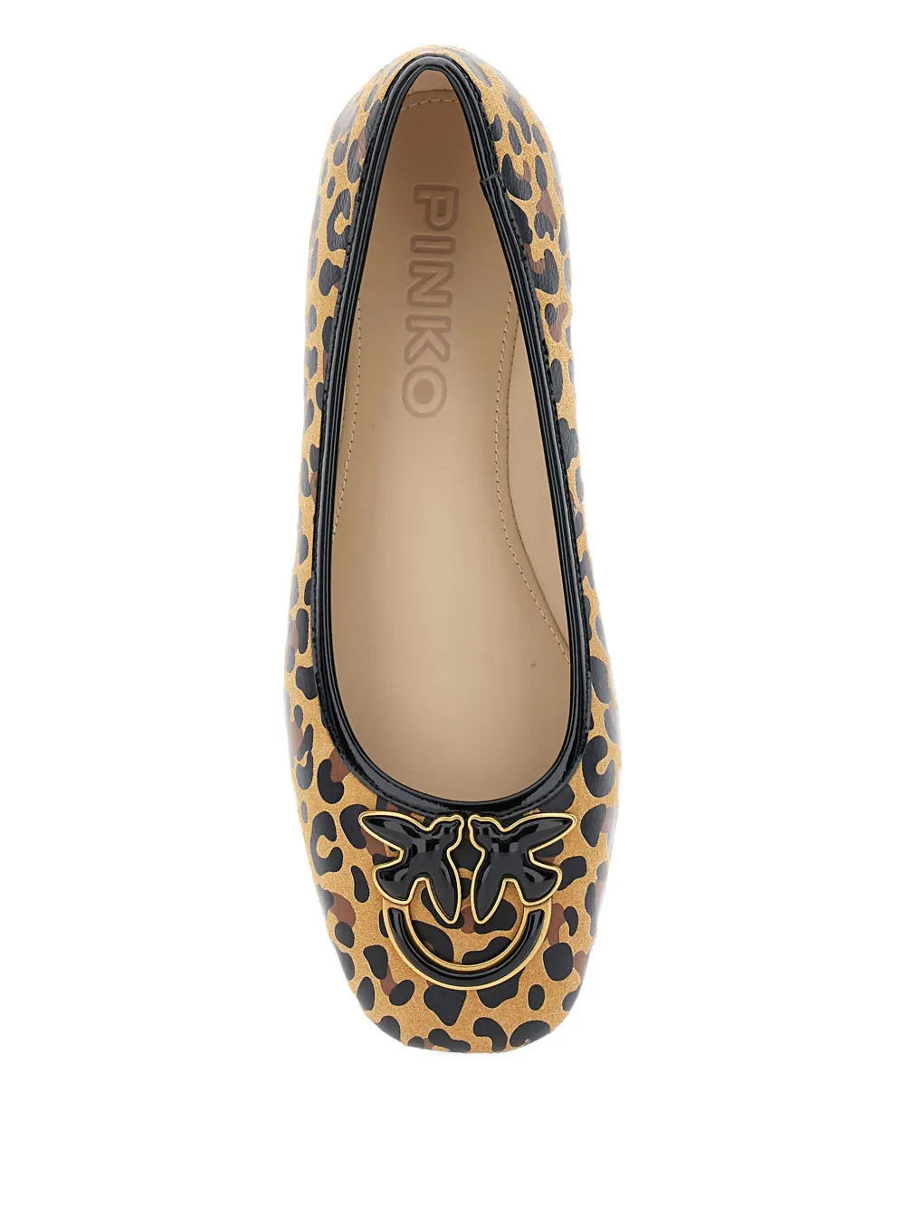 PINKO leopard-print ballerina flats Brown