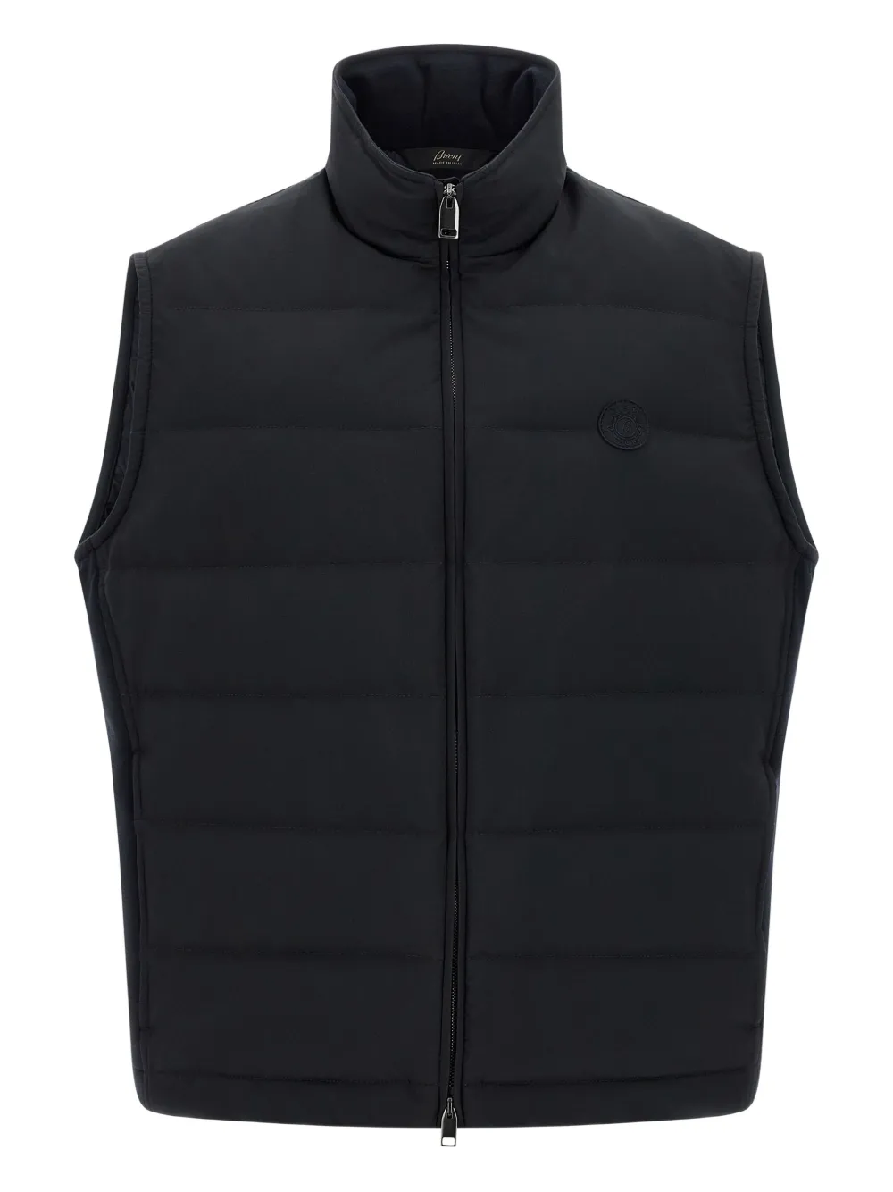 Brioni Bodywarmer met logopatch Blauw