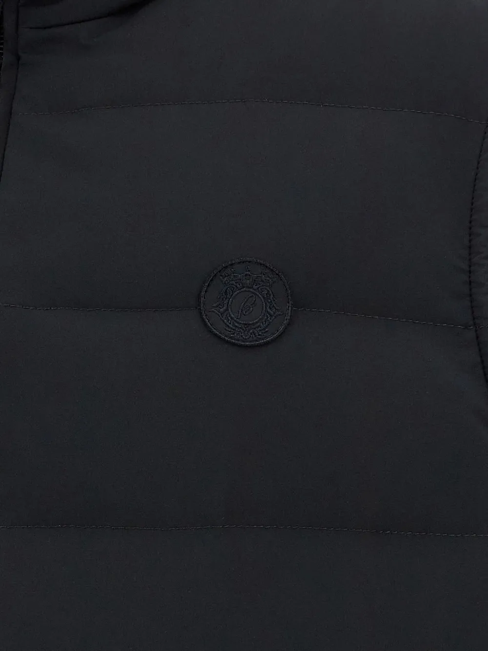 Brioni Bodywarmer met logopatch Blauw