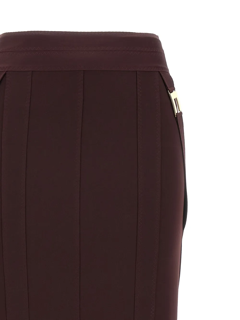 Elisabetta Franchi Mini-rok met logodetail Rood