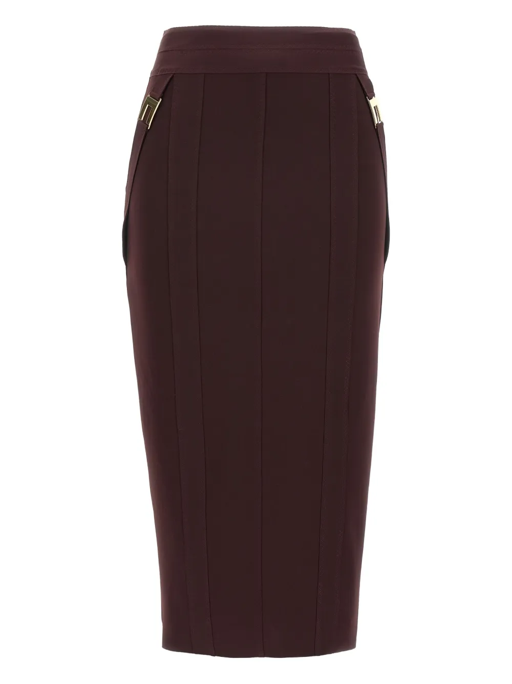 Elisabetta Franchi Mini-rok met logodetail Rood