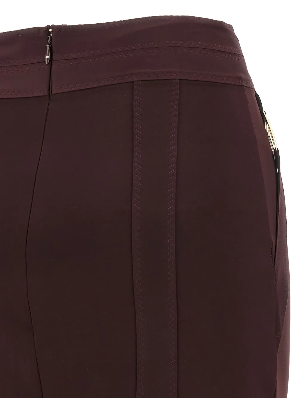 Elisabetta Franchi Mini-rok met logodetail Rood