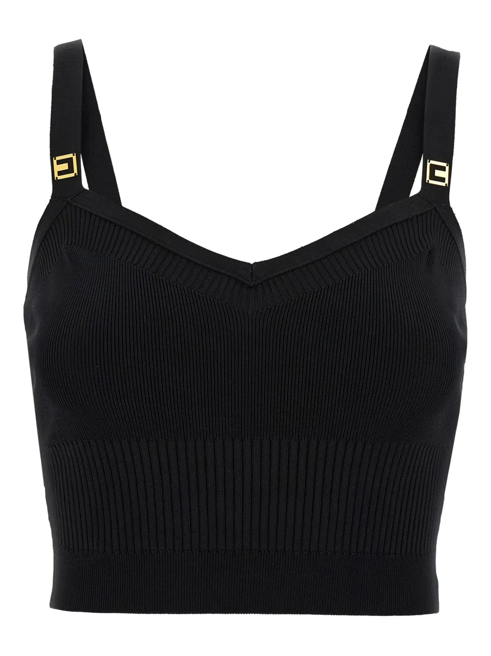Elisabetta Franchi Top met sweetheart hals Zwart
