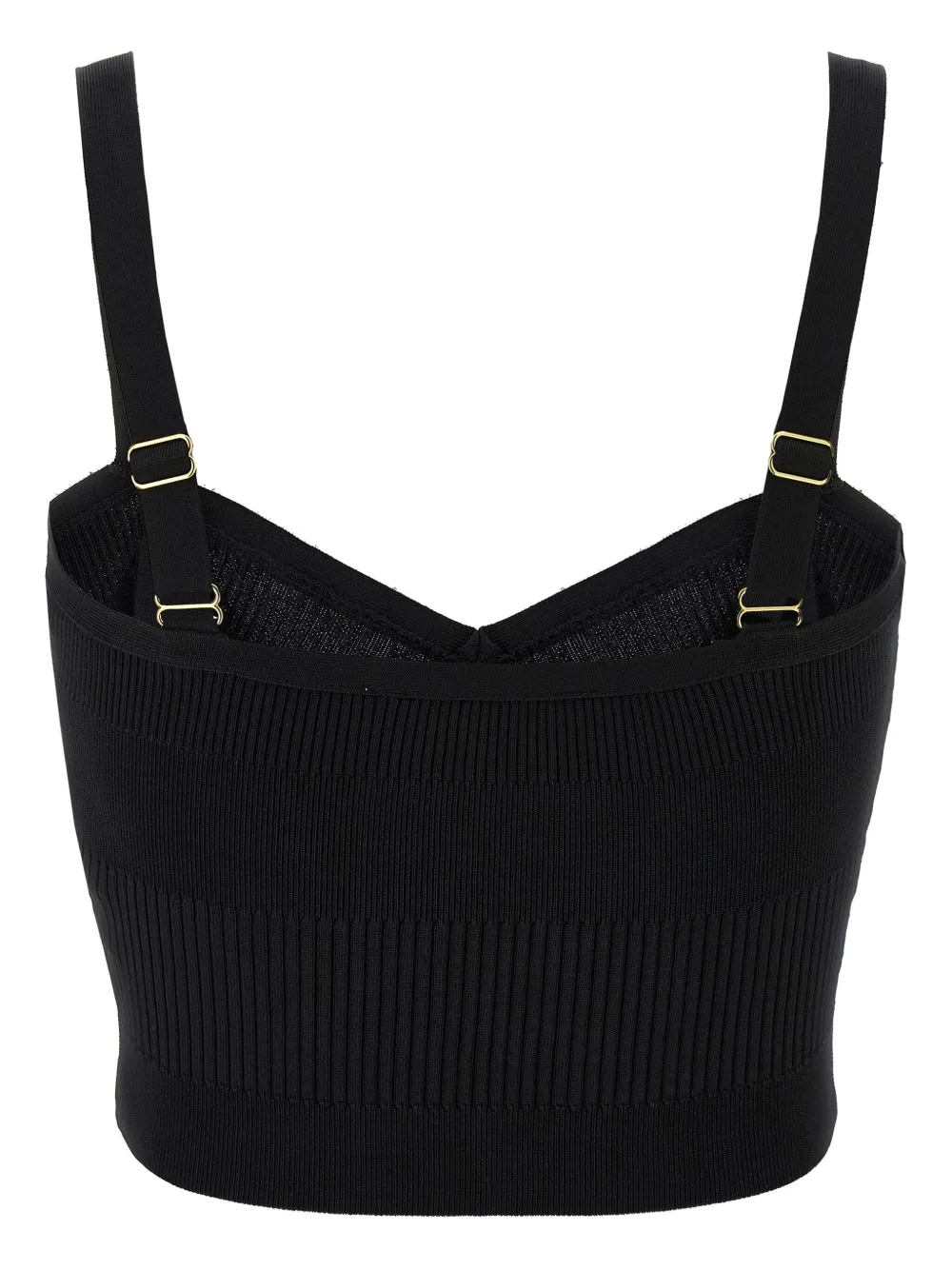 Elisabetta Franchi Top met sweetheart hals Zwart