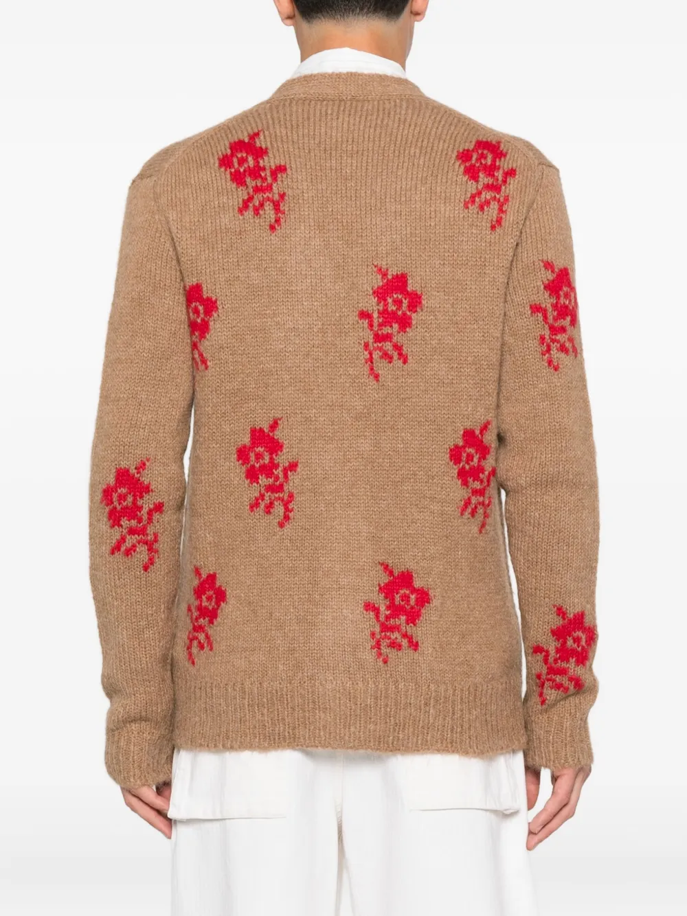 Jil Sander Vest met roosdetail Bruin