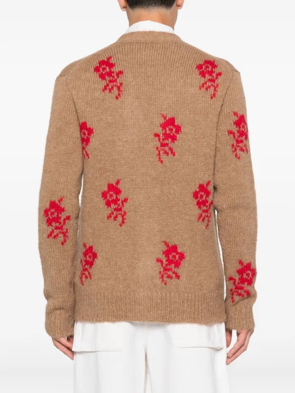 JIL SANDER カーディガン Jil Sander ローズディテール カーディガン | ブラウン | FARFETCH JP