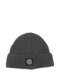 Stone Island Compass-patch beanie - Grey