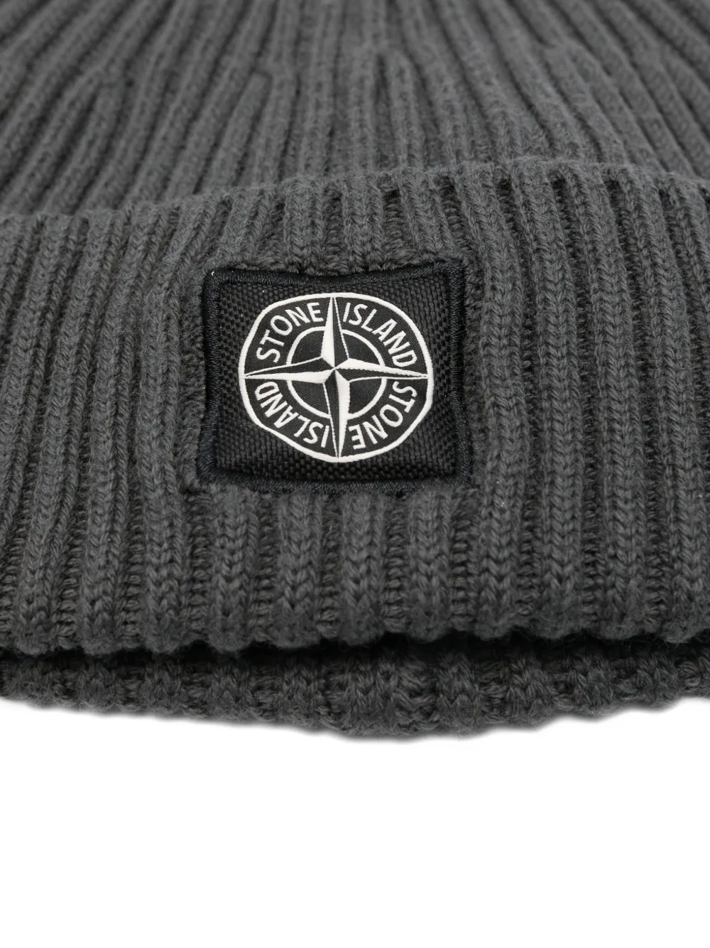 Stone Island Muts met Compass-logopatch Grijs