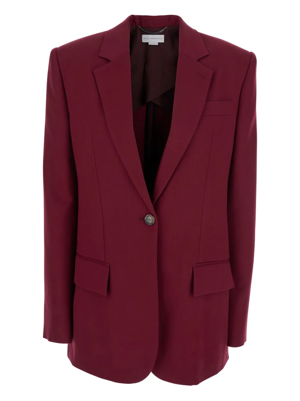 Stella McCartney single-breasted blazer Rood