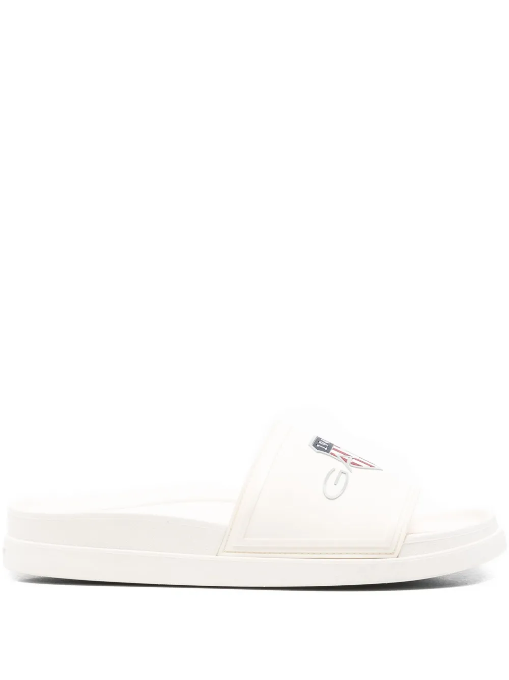 Gant Pierbay logo-print sliders | White | Image 1