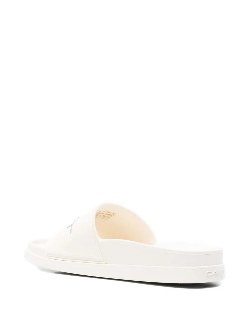Gant Pierbay logo-print sliders White