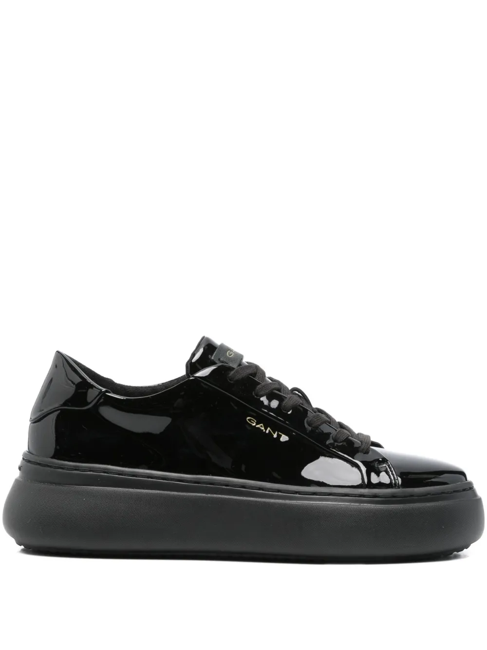 Gant Alincy leather platform sneakers Black