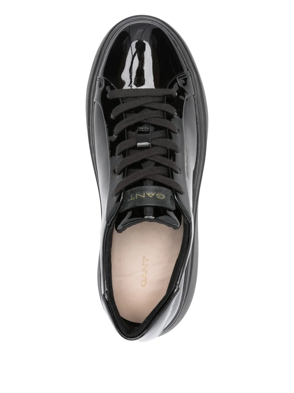 Gant Alincy leather platform sneakers Black
