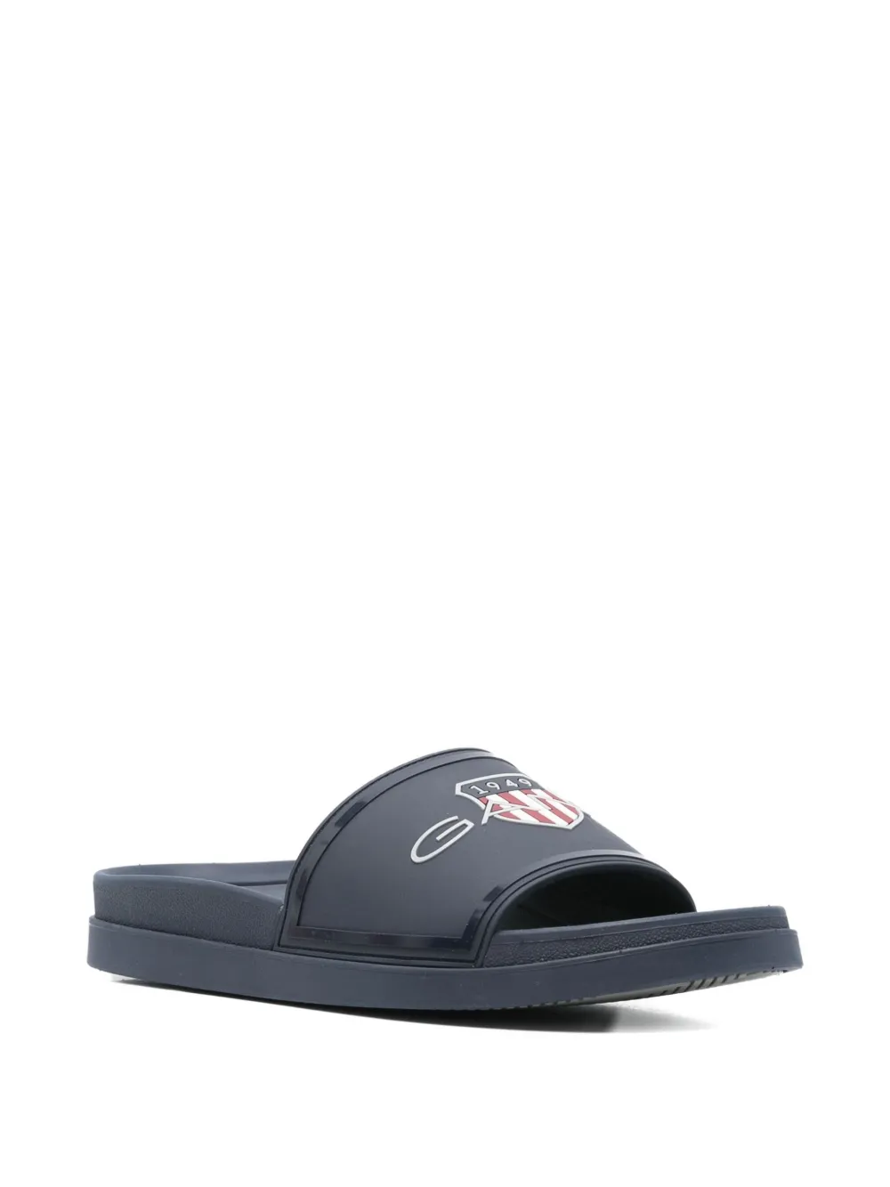 Gant Pierbay logo-embellished sliders - Blauw