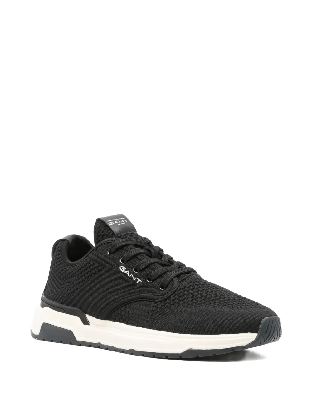 Gant Jeuton textured-knit sneakers Black